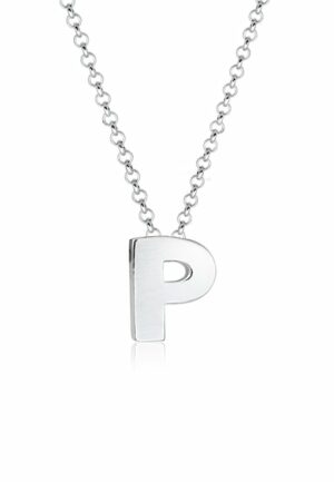 Elli Kette mit Anhänger »Buchstabe P Initialen Trend Minimal 925 Silber«