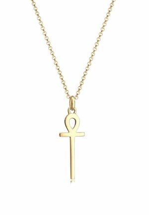 Elli Kette mit Anhänger »Erbskette Ankh Symbol Anhänger Kreuz 925 Silber«