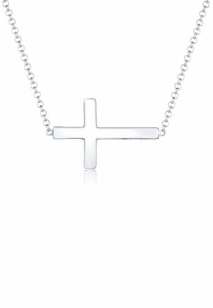 Elli Kette mit Anhänger »Kreuz Faith 925 Sterling Silber Kommunion«