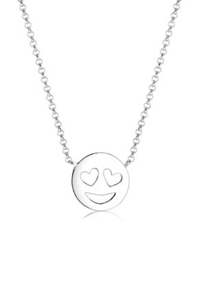 Elli Kette mit Anhänger »mit Happy Smile Face 925 Silber«