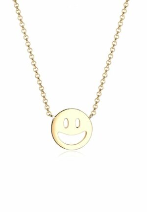 Elli Kette mit Anhänger »mit Happy Smiling Face 925 Silber«