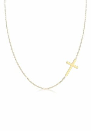 Elli Kette mit Anhänger »mit Kreuz Schlicht 925 Sterling Silber«