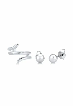 Elli Ohrring-Set »Set Stecker Earcuff Geo Basic Minimal 925 Silber«