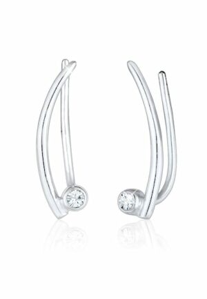 Elli Paar Ohrstecker »Ear Climber Kristalle Trend 925 Silber«