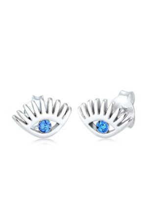 Elli Paar Ohrstecker »Evil Eye Kristalle 925 Sterling Silber«