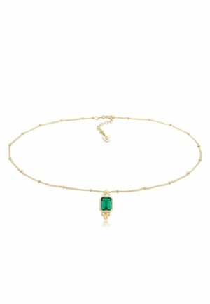 Elli Premium Collierkettchen »Choker Kugelkette Quartz Edelstein 925 Silber«