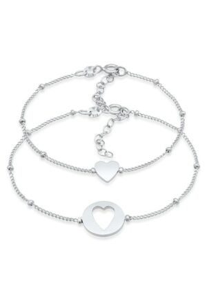 Elli Schmuckset »Herz Liebe Cut Out Mutter Kind Set 925 Silber«