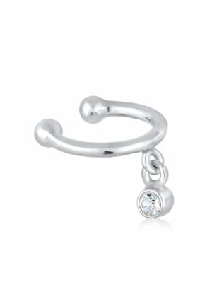 Elli Single-Ohrhaken »Earcuff Kugel Kristall Elegant 925 Silber«