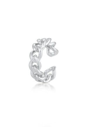 Elli Single-Ohrhaken »Earcuff Ohrklemme Geflochten Braided 925er Silber«