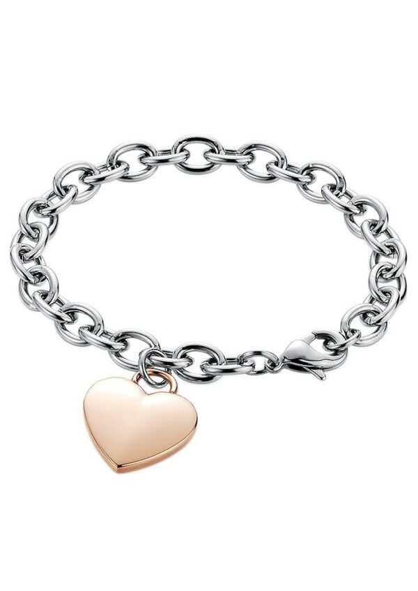 Firetti Armband »Schmuck Geschenk Armschmuck Armkette Ankerkette Herz«