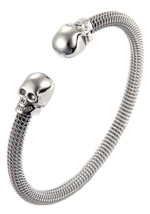 Firetti Armspange »Schmuck Geschenk Armschmuck Armband Meschkette Totenkopf Scull«