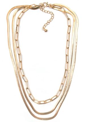 Firetti Collier »Halsschmuck Layering-Look Gliederkette«