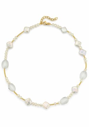 Firetti Collier »Schmuck Geschenk Halsschmuck Halskette Silberkette Kugelkette Perle«