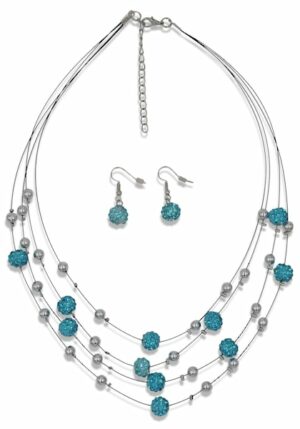 Firetti Collier-Set »Blue Crystal«