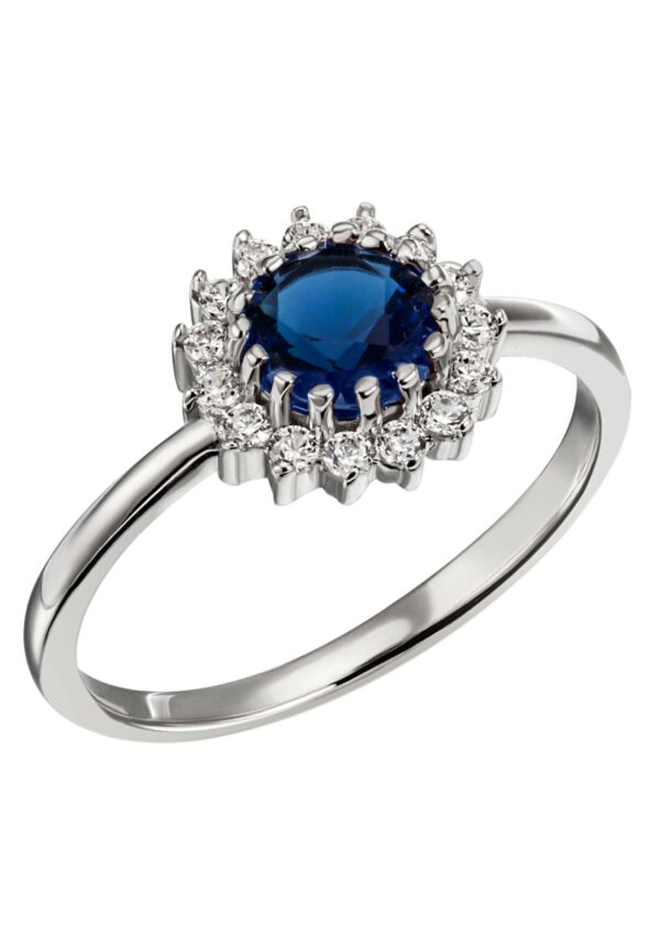 Firetti Fingerring »Schmuck Geschenk Silber 925 Silberring Ring blau royal glitzernd«