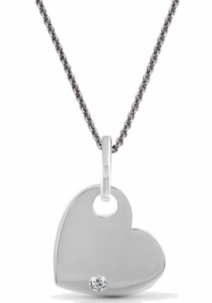 Firetti Kette mit Anhänger »Schmuck Geschenk Silber 925 Halskette Herz+Liebe Venezianerkette«