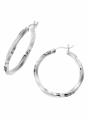 Firetti Paar Creolen »Schmuck Geschenk Silber 925 Basic diamantiert«