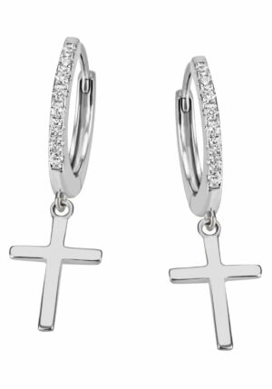 Firetti Paar Creolen »Schmuck Geschenk Silber 925 Kreuz«