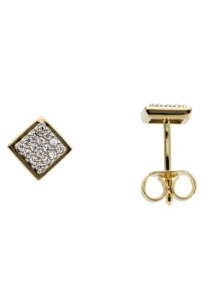 Firetti Paar Ohrstecker »Schmuck Geschenk Gold 585 Ohrschmuck Quadrat«