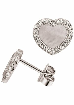 Firetti Paar Ohrstecker »Schmuck Geschenk Silber 925 Ohrschmuck Herz "LIEBE"«