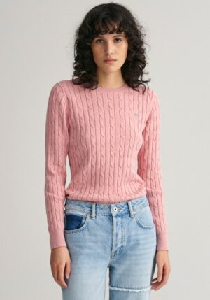 Gant Strickpullover »STRETCH COTTON CABLE C-NECK«