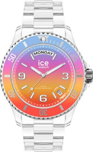 ice-watch Quarzuhr »ICE clear sunset - Energy - Medium - DAYDATE