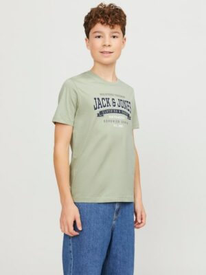 Jack & Jones Junior Rundhalsshirt »JJELOGO TEE SS NECK 2 COL AW23 NOOS JNR«