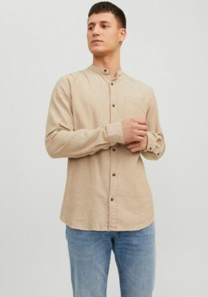 Jack & Jones Langarmhemd »JJEBAND MELANGE SHIRT LS SN«