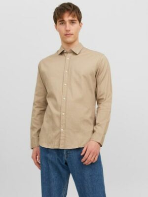 Jack & Jones Langarmhemd »JJEGINGHAM TWILL SHIRT L/S NOOS«