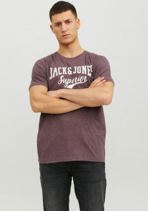 Jack & Jones Print-Shirt »JJELOGO TEE SS O-NECK 1 COL MEL AW23 SN«