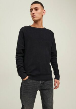 Jack & Jones Rundhalspullover »CLASSIC WAFFLE KNIT CREW NECK«