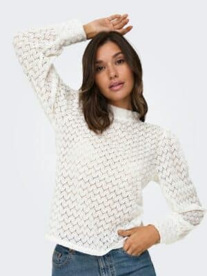 JDY Langarmshirt »JDYAVERY L/S LACE TOP JRS NOOS«