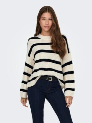 JDY Strickpullover »JDYJUSTY L/S STRIPE PULLOVER KNT NOOS«