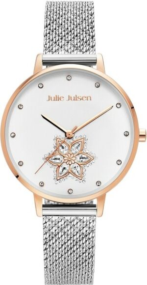 Julie Julsen Quarzuhr »Drop Flower Rosé Silver