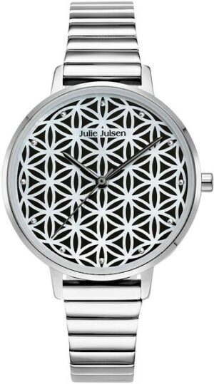 Julie Julsen Quarzuhr »Julie Julsen Flower of Life Silver Pearl