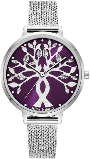 Julie Julsen Quarzuhr »Tree of Love Silver Purple