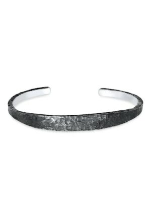 Kuzzoi Armband »Herren Armreif Handgefertigt Used Look 925 Silber«