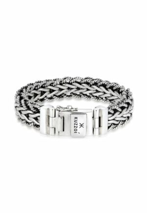 Kuzzoi Armband »Herren Panzerarmband Gliederkette 925er Silber«