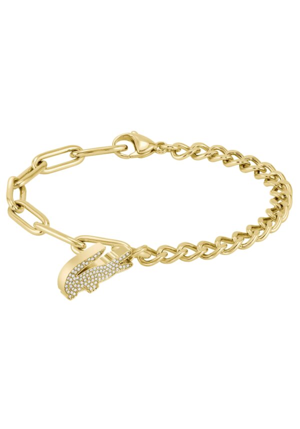 Lacoste Armband »Schmuck Edelstahl Armband Ankerkette CROCODILE«