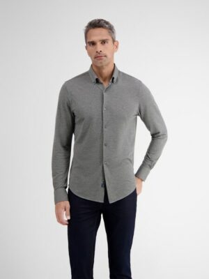 LERROS Langarmhemd »LERROS Jerseyhemd in Piqué-Struktur«