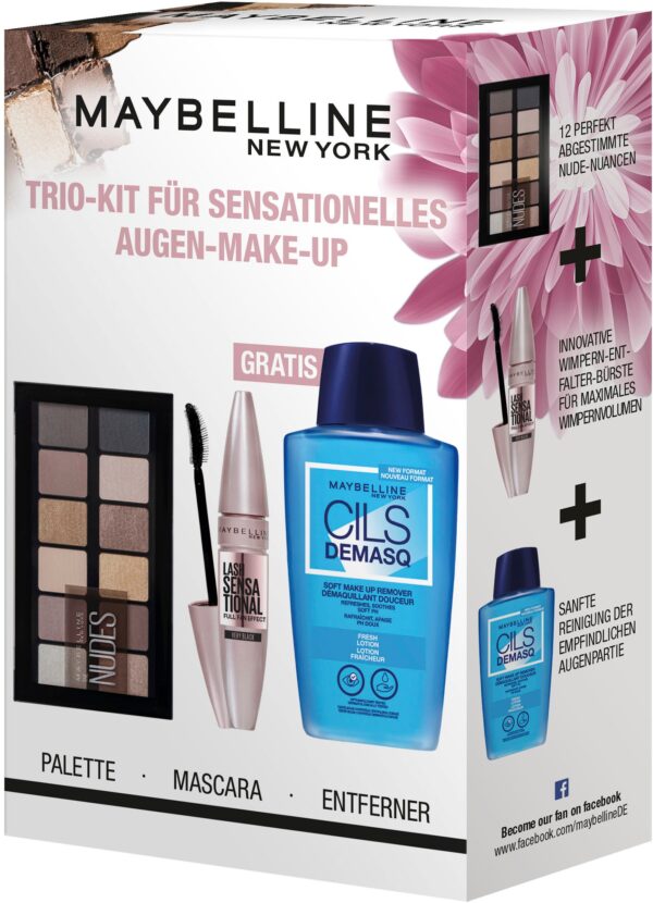 MAYBELLINE NEW YORK Schmink-Set »Maybelline New York Trio Kit Augen Make-Up Set«