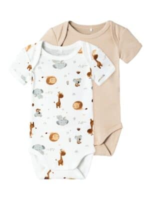 Name It Body »NBNBODY 2P SS BEIGE ANIMAL NOOS«