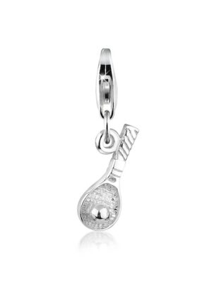 Nenalina Charm-Einhänger »Anhänger Tennisschläger Sport Ball 925 Silber«