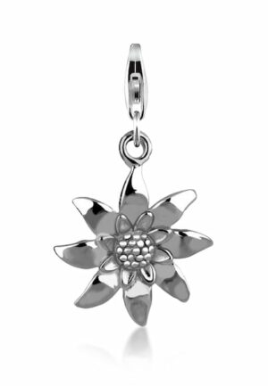 Nenalina Charm-Einhänger »Nenalina Charm Edelweiss Blume Anhänger 925 Silber«