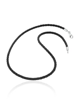 Nenalina Kette ohne Anhänger »Lederhalsband Basic Kette Kombinierbar 925 Silber«