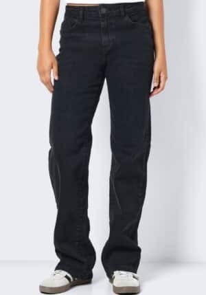 Noisy may Straight-Jeans »NMYOLANDA NW WIDE JEANS BLACK NOOS«