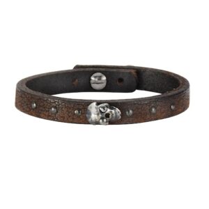 NOX Armband »Leder braun Edelstahl«