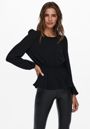 ONLY Blusenshirt »ONLMETTE DAR L/S O-NECK TOP NOOS WVN«