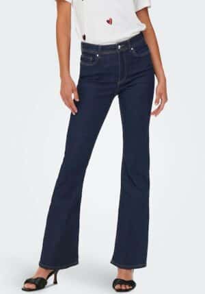 ONLY Bootcut-Jeans »ONLWAUW LIFE HW FLARED RINSE DNM«