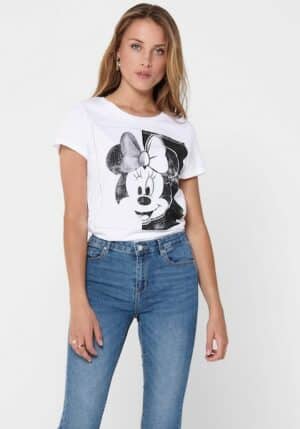 ONLY Kurzarmshirt »ONLMICKEY MINNIE FACE S/S T-SHIRT JRS«